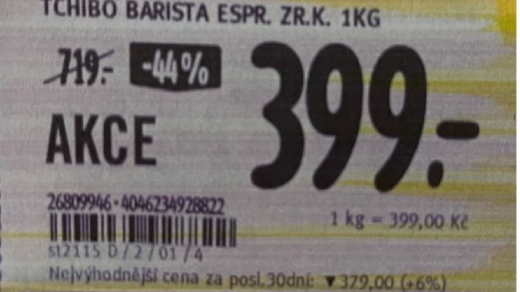 Albert v lákavé akci nabízel velkou slevu na zrnkovou kávu. Klamání zákazníků, rozhodl soud
